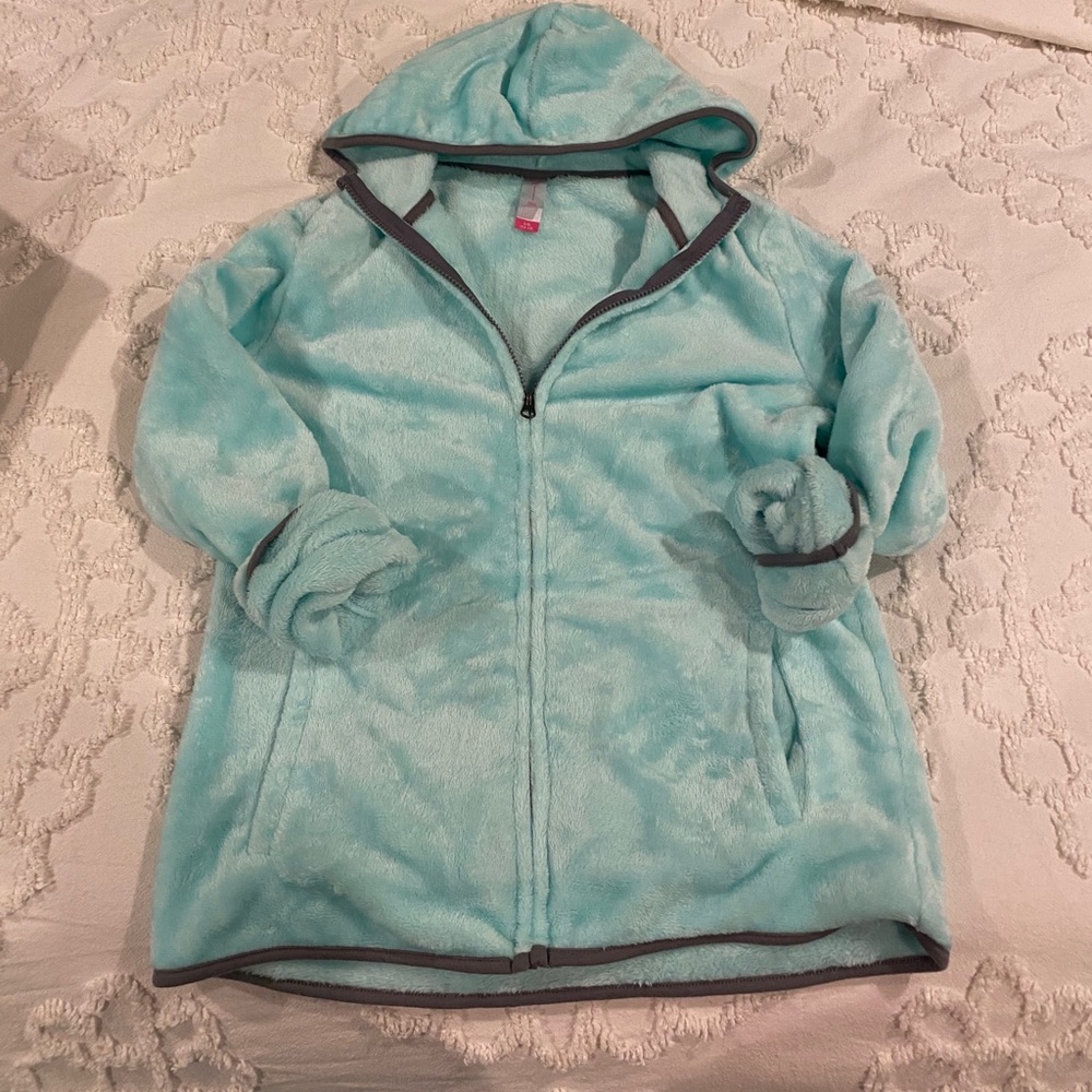 Fur Zip Up Sweatshirt